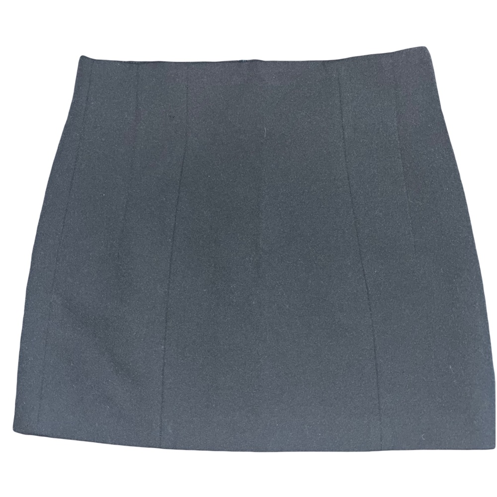 zara black mini skirt